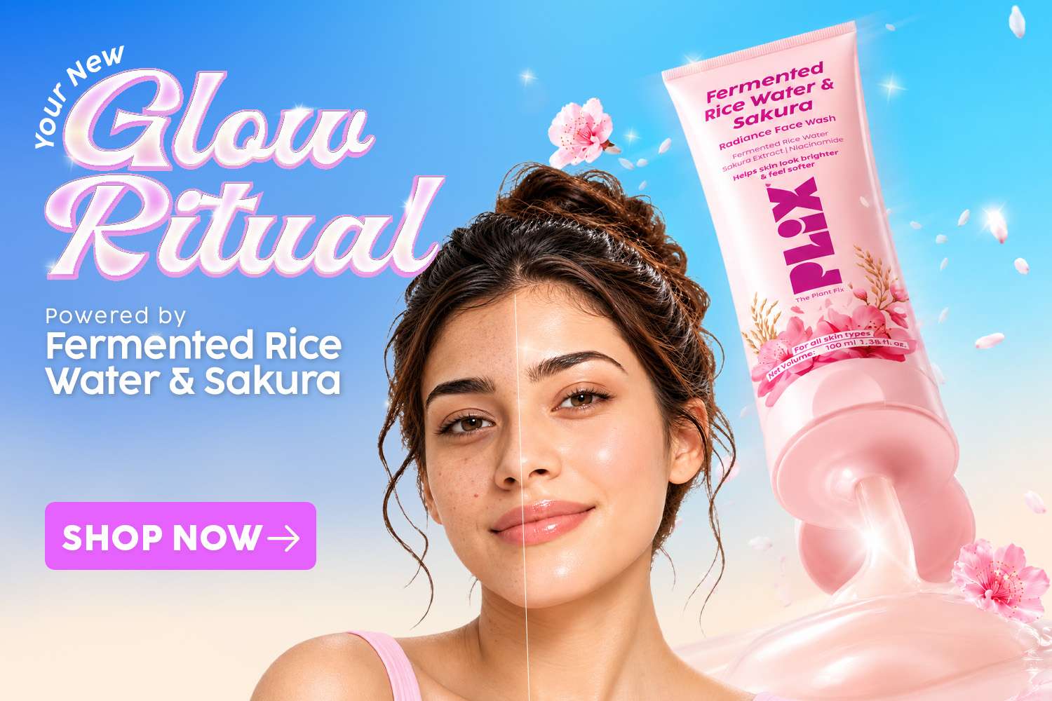 Fermented Rice Water & Sakura Face Wash