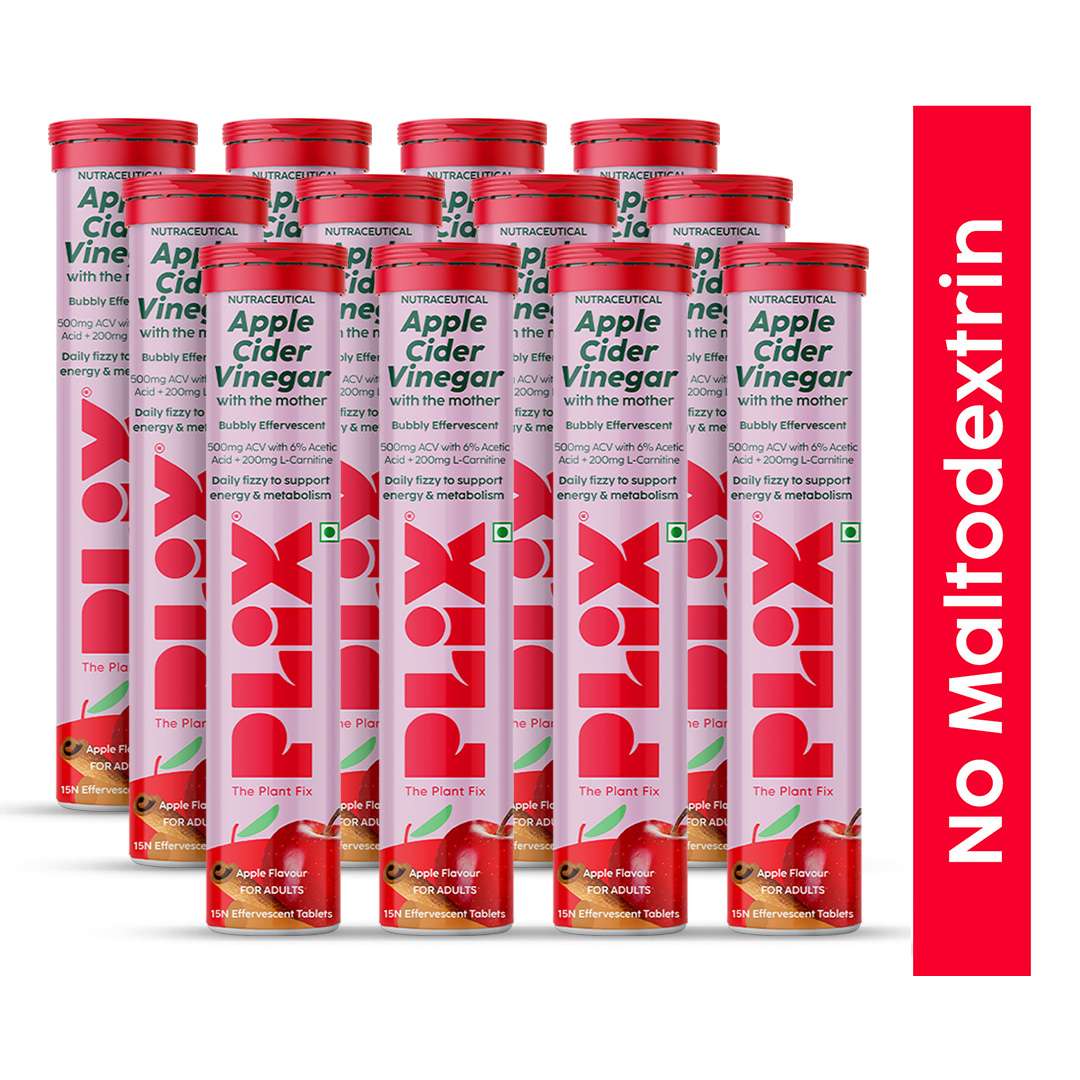 L-Carnitine Apple Cider Vinegar Effervescent: Helps turn fat into energy