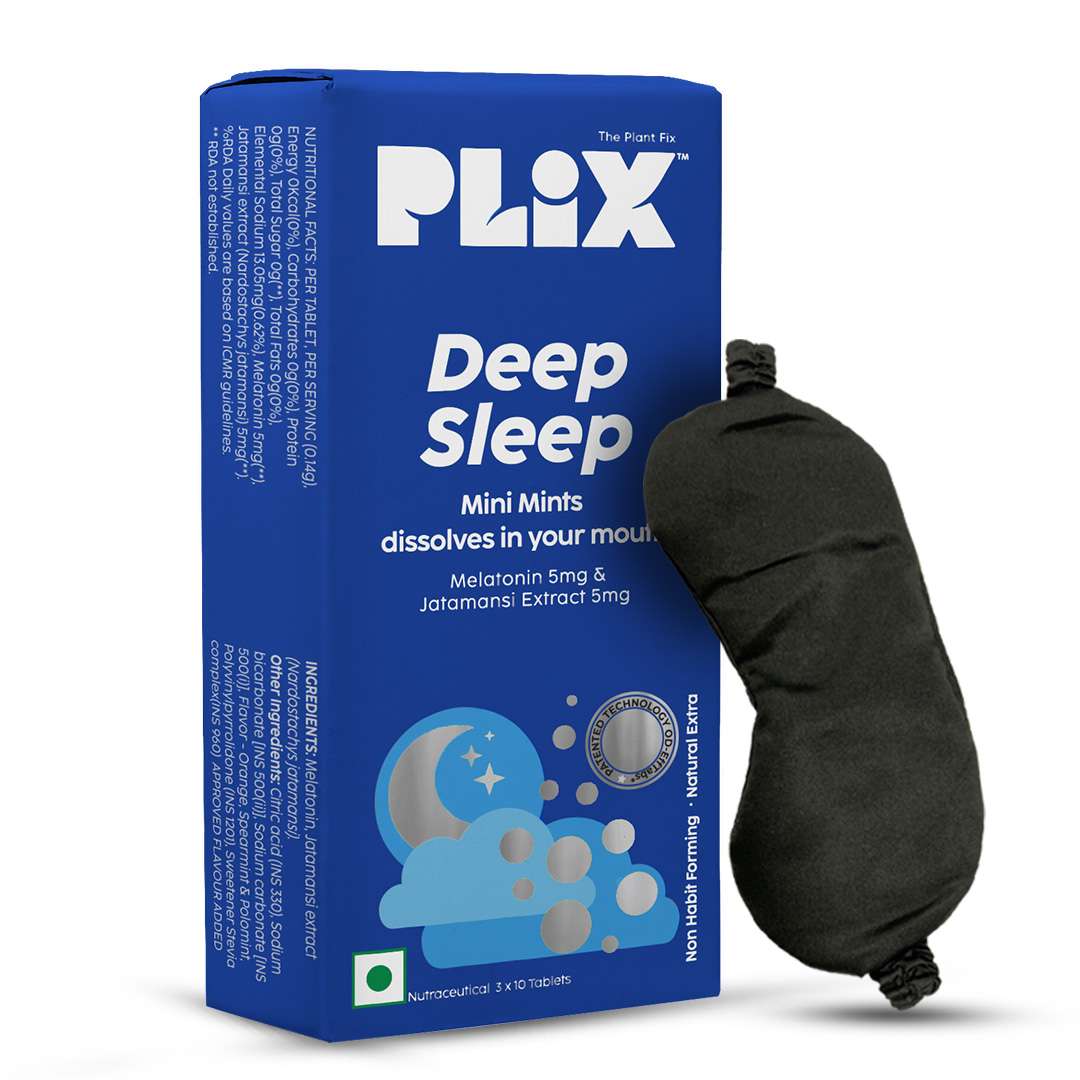 Buy Plix Deep Sleep Melatonin Tablets for Quality & Restful Sleep