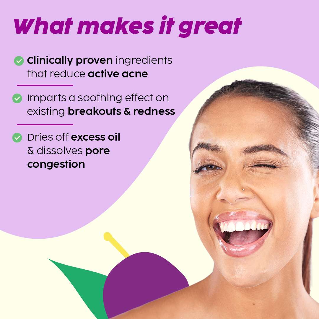 Buy Jamun Salicylic Acid Cleanser Gel For Active Acne & Oily skin Plix