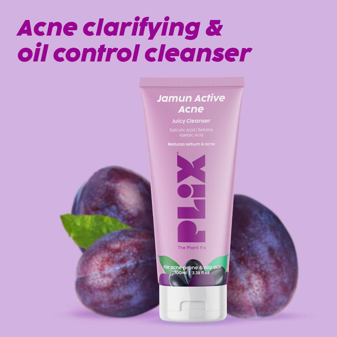Buy Jamun Salicylic Acid Cleanser Gel For Active Acne & Oily skin Plix