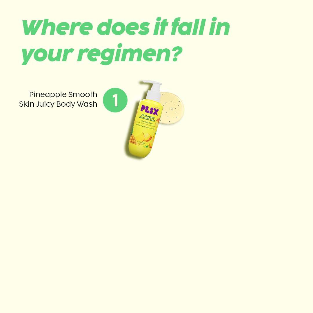 Buy Pineapple 5 Lactic Acid Body Wash for Smooth skin Plix